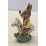 Royal Doulton Bunnykins 'Tally Ho' in rare alternative colourway.