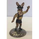 Royal Doulton Bunnykins 'Tyrolean Dancer' Collector's Club figure in rare alternative colourway.