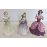 3 Royal Doulton figurines.