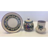 3 items of Poole pottery.
