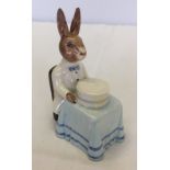 Royal Doulton Bunnykins 'Happy Birthday' in rare alternative colourway.