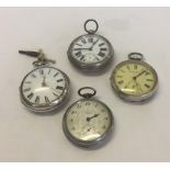 4 antique pocket watches.