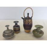 4 pieces of miniature Mary Rich studio pottery.