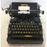An antique Royal Standard No.5 typewriter.