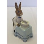 Royal Doulton Bunnykins 'Happy Birthday' prototype in rare alternative colourway.