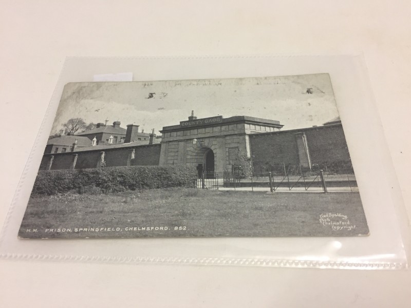 A vintage postcard of HM Prison, Springfield, Chelmsford.