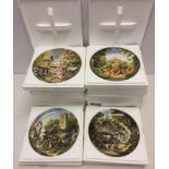 A set of 12 Coalport ceramics 'Tales of a Country Village' collectors plates.