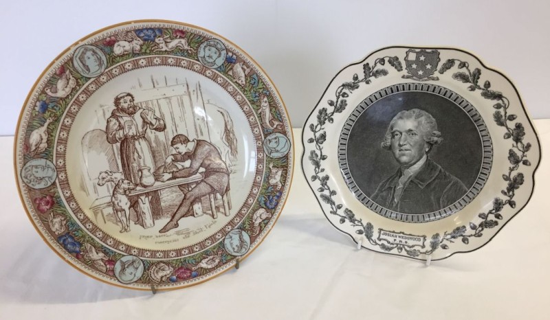 A Wedgwood Ivanhoe plate depicting Friar Tuck.