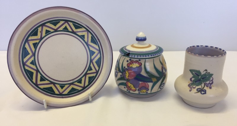 3 items of Poole pottery.