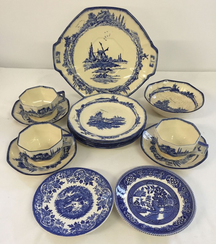 A small collection of Royal Doulton Norfolk pattern tea wares.