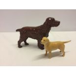 A Beswick Cocker Spaniel dog figurine "Horseshoe Primula".