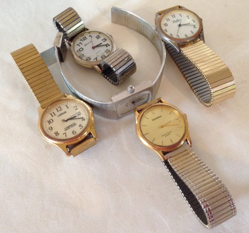 5 vintage gents watches.