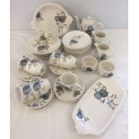 A good quantity of Sylvac Ware tea ware in the Lime grove pattern.