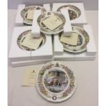 A set of 10 " Foxwood Tales " collectors plates by Wedgwood.