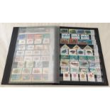 A collection of MINT thematic stamps in stock book - Marine Life.