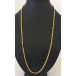 A 22ct gold 24" Curb chain.