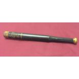An 1830s William IV Police truncheon with painted decoration.