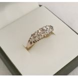 An 18ct gold diamond set dress ring.