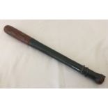 A William IV wooden police truncheon.