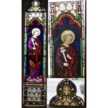 Antique stained glass window – ‘Joseph’ c1874 by Bazin & Latteux.