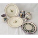 7 items of Poole pottery.