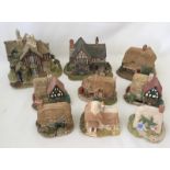 9 unboxed Lilliput Lane figurines.