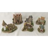 6 boxed Lilliput Lane figurines with deeds.