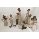 A collection of 6 "Willow Tree" by Susan Lordi figurines, 5 boxed.