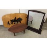 A dressing table swing mirror by Stag.