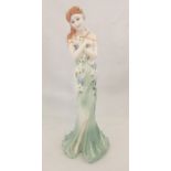 A Coalport lady figurine "Emerald", made for Compton & Woodhouse.