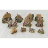 7 boxed Lilliput lane figurines with deeds, together with 4 boxed Lilliput Lane Miniature's.