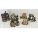 6 boxed Lilliput Lane figurines with Deeds.