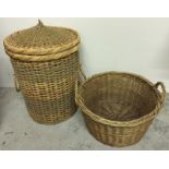 2 large basket ware items.