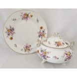 A Royal Crown Derby 'Derby Posies' lidded soup tureen and charger/ tureen stand.