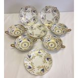 A collection of Tiffany & Co New York vintage china, made by Grosvenor.