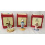 3 boxed Royal Doulton "Bunnykins" figurines.