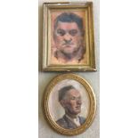 2 Harold Kopel oil portraits of gentlemen.