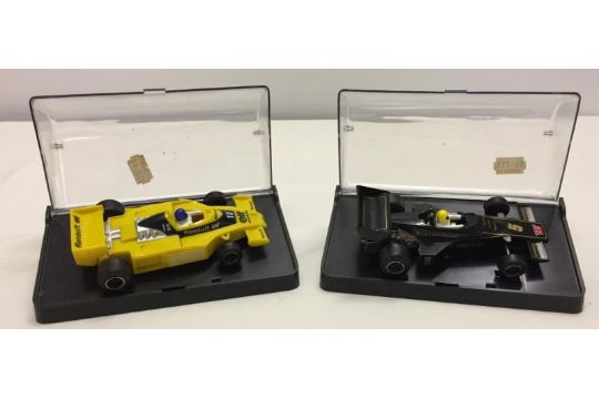 2 boxed Scalextric Formula 1 cars - C-126 Lotus and C-134 Renault