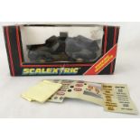 Boxed Scalextric C.364 Porsche Black with working headlights.