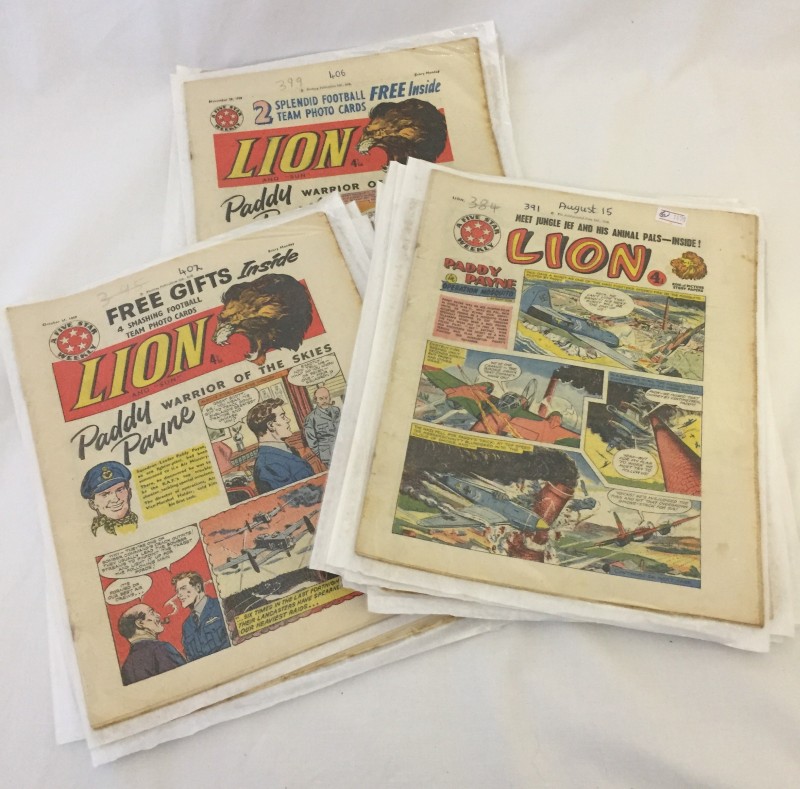 Approx. 20 x 1950's Lion comics.