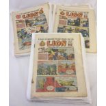 Approx. 24 x 1950's Lion comics.