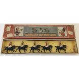 5 boxed 'Johillco' Hill & Co. lead mounted Lifeguard toy soldiers.
