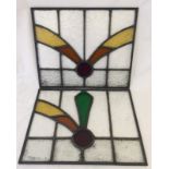 2 c1930's lead light windows.