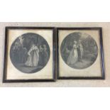 2 late 18th Century engravings by T. Stothard, Catherine Parr & Prince of Abissinia.