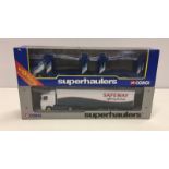 2 boxed Corgi Superhaulers Lorries. Safeway and ECM car transporter