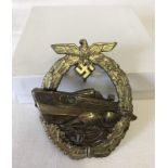 A German E Boot war badge.