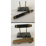 A 19th century small pocket telescope made by Spencer, Browning & Rust with original case.