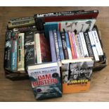 A box of Militaria related non fiction books.