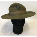 An American Marines old style cap.