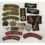 A box military badges & patches.